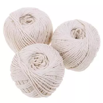 1 рулон хлопчатобумажного шпагата мясника длиной 229 футов, связывающий веревку для мяса индейки и барбекю Onesize