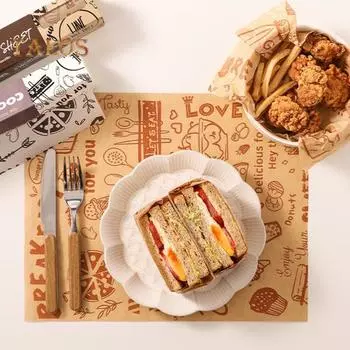 1 рулон кулинарной бумаги для выпечки Упаковка для пищевых продуктов Термостойкая Экологичная фритюрница Безопасная антипригарная бумага для выпечки Продукты питания белый