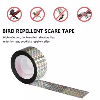 1 рулон ленты для отпугивания птиц, двухсторонняя эффективная разноцветная светоотражающая лента для голубей, лента для отпугивания птиц, садовые принадлежности M