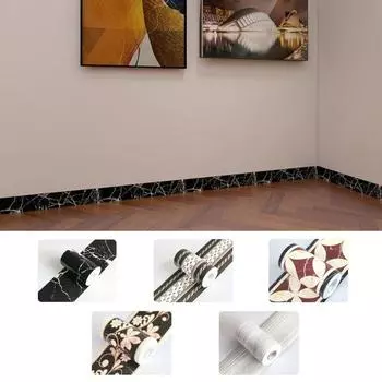 1 рулон ленты для зазора в полу, самоклеящаяся водостойкая, прочная, против царапин, декоративная ПВХ базовая линия, настенная наклейка, домашний декор C