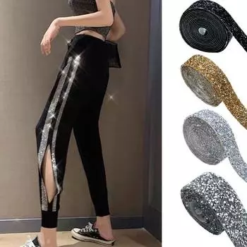 1 рулон ленты со стразами, долговечная клейкая лента со сверкающими стразами, поделки для свадебного украшения