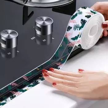 1 рулон, липкая, гибкая, практичная, грязеотталкивающая, с мультяшным рисунком, кухонная наклейка, кухонная наклейка D