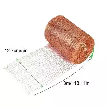 1 рулон медного сачка, прочный и долговечный, с небольшим зазором, проволочная сетка, защищающая растения, доступно несколько вариантов 127mmx3m