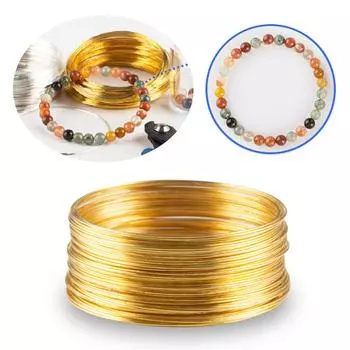 1 рулон металлической проволоки с эффектом памяти из стали для изготовления ювелирных изделий своими руками бисерные браслеты серьги фурнитура браслет ожерелье аксессуары серебряный
