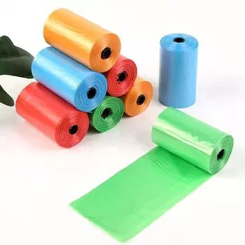 1 рулон мусора кухонные туалетные отходы мусор уборка красочные экологические мусорные мешки Random