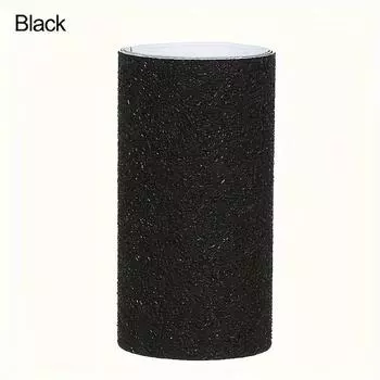 1 рулон накладки на подошву туфель на высоком каблуке, противоскользящая накладка, наклейка для защиты подошвы обуви с возможностью обрезки, снижающая шум, износостойкая самоклеящаяся противоскользящая наклейка чёрный