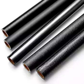 1 рулон настенных наклеек, черные обои, самоклеящиеся напольные покрытия для столешниц, бумажные настенные наклейки с тиснением, текстурированные, для украшения дома