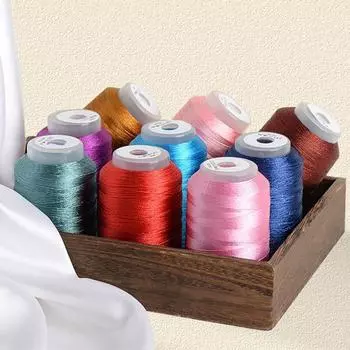 1 рулон ниток для вышивки ниток для шитья тканый материал ледяная шелковая пряжа трикотажная нить изготовление украшений крючком
