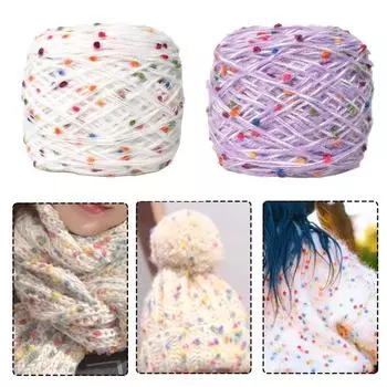 1 рулон ниток Rainbow Bean, ручная работа, нитки для шарфа, грубая пряжа, цвет