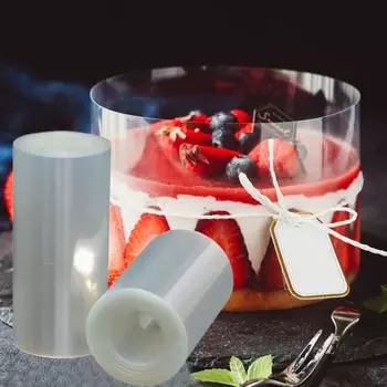 1 рулон, оберточная лента по окружности торта для выпечки, воротник для торта, рулонная упаковка, инструмент для украшения торта «сделай сам» 6*1000cm