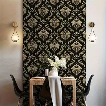 1 рулон обои для общежития, водонепроницаемые обои для гостиницы, спальни, европейские обои, европейские цветочные обои, самоклеящиеся домашние фоновые наклейки на стену 1pc