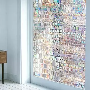 1 рулон оконной пленки, красочная радужная защитная пленка для конфиденциальности, УФ-защита, стеклянная наклейка для дома, двери ванной комнаты M