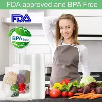 1 рулон, партия кухонных вакуумных пакетов для хранения пищевых продуктов для вакуумного упаковщика