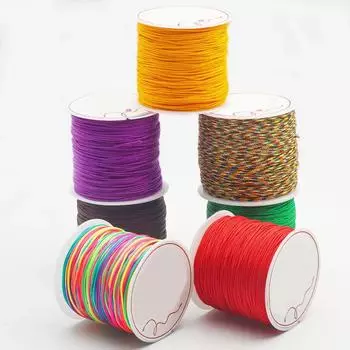 1 рулон плетеной нефритовой нити ювелирные изделия бисерные аксессуары DIY материал браслет ожерелье плетеный шнур длина линии 50 м 0.8mm белый