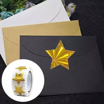 1 рулон PresentStar уплотнительные наклейки с вспышкой градиентного цвета красивые школьные классные детские наклейки с наградами D