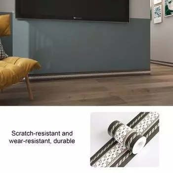 1 рулон привлекающей внимание самоклеящейся утолщенной ленты для заделки щелей в полу для герметизации дома в гостиной C