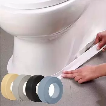 1 рулон ПВХ водонепроницаемая уплотнительная лента для ванной комнаты, туалета, кухни, самоклеящаяся настенная наклейка, ленты против плесени 2.2cm&1meter