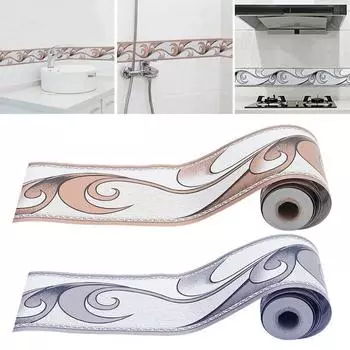 1 рулон ПВХ водонепроницаемые наклейки на талию DIY произвольно вырезанные 5 см x 10 м самоклеящиеся наклейки для домашнего декора