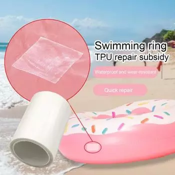 1 рулон ремонтной заплаты самоклеящаяся сильная адгезия водонепроницаемая прозрачная надувная заплата для ремонта зонта для бассейна 7cm чистый