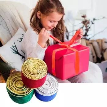 1 рулон рождественской ленты, нежная текстура, износостойкий яркий цвет, широко используемая декоративная лента для украшения рождественской подарочной коробки 3M вино красного