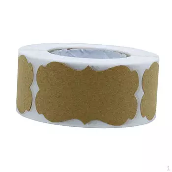 1 рулон самоклеящихся наклеек, круглые бумажные наклейки для подарков, поделок или