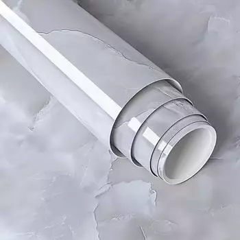 1 рулон самоклеящихся обоев серого мрамора, контактная бумага Peel and Stick, водонепроницаемые, съемные, для гостиной, кухни, спальни, общежития 40*300cm/15.75*118in