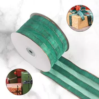 1 рулон Счастливого Рождества ручной работы лента высокого качества украшения для дома DIY подарочная упаковка полиэстер 5 ярдов 6,5 см шириной
