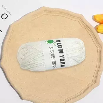 1 рулон шерстяной пряжи, светящейся в темноте, 2 мм, светящаяся швейная пряжа для вязания крючком, принадлежности для рукоделия зелёный