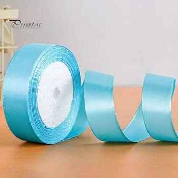 1 рулон, ширина 0,98 дюйма, 25 ярдов, атласная лента для рукоделия, яркая цветная лента для упаковки подарков, букеты, завязки для волос, поздравительные открытки, свадебный декор красный