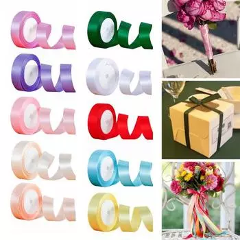 1 рулон, ширина 0,98 дюйма, 25 ярдов, атласная лента для рукоделия, яркая цветная лента для подарочной упаковки, букеты, резинки для волос, поздравительные открытки бежевый