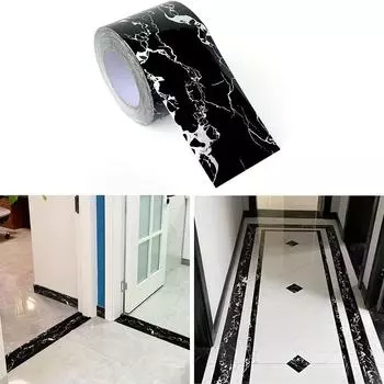 1 рулон, ширина 12 см/4,72 дюйма, длина 10 метров/32 фута, черная мраморная бумага, самоклеящаяся мраморная наклейка на обои 12cm*10m/4.72in*32ft