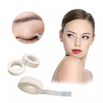 1 рулон шириной 12,5 мм, белая нетканая лента для наращивания ресниц «сделай сам», микропористая бумага, медицинская клейкая лента белый