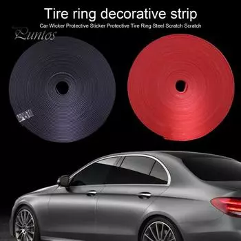 1 рулон современной мягкой эластичной полосы столкновения в форме полумесяца, устойчивой к царапинам, наклейка, автомобильные аксессуары красный