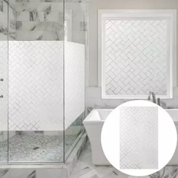 1 рулон статическая матовая оконная пленка, защита конфиденциальности, съемное УФ-солнцезащитное стеклянное покрытие, декоративная пленка для дома, офиса, ванной комнаты M