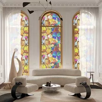 1 рулон стеклянной пленки, статическая теплоизоляционная наклейка на окно, солнцезащитная тонировочная пленка для окон, теплоизоляционная декоративная оконная пленка из ПВХ 40cm x 120cm