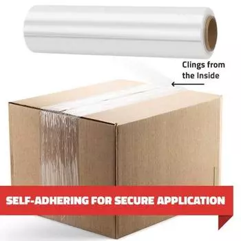 1 рулон стретч-пленки Промышленная прочность Сверхпрочная прозрачная полиэтиленовая гибкая сверхдлинная клейкая упаковочная термоусадочная пленка для перемещения 30cm