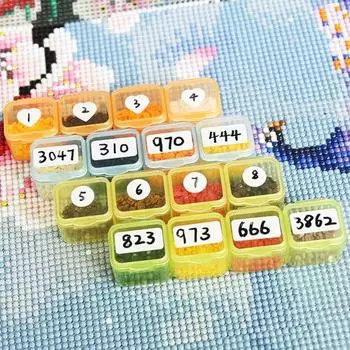 1 рулон удобная гладкая поверхность с сильной адгезией пустая наклейка алмазная классификация коробка для хранения ремесленный магазин Round