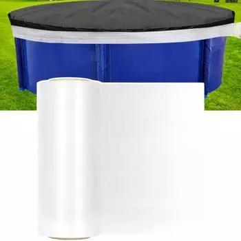 1 рулон упаковочной пленки, эластичная уплотнительная пленка для зимнего бассейна, сверхпрочный полиэтиленовый материал, ветрозащитная термоусадочная пленка 45cm