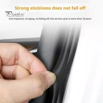 1 рулон уплотнительная лента для двери автомобиля, шумоподавление, ветрозащитный, водостойкий, самоклеящийся, сильная липкость, простота установки, резиновая уплотнительная лента для автомобильной двери 10M