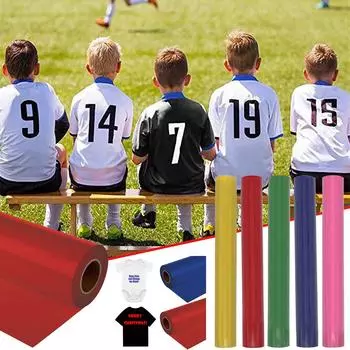 1 рулон винилового теплопередающего железа на пленке для одежды DIY, силуэте, бумаге, искусстве