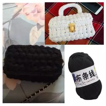 1 рулон вязания крючком без катышков, мягкая удобная футболка «сделай сам», сумка для одежды, пряжа для ручного вязания, швейный инструмент для дома