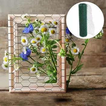 1 рулон железной проволочной сетки для курятника, подарок для любителей растений, сетка для цветочных композиций, многоцелевая, доступно несколько размеров