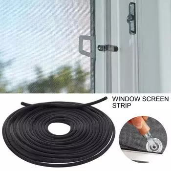1 рулонный плоский экранный сплайн, простой в установке, прочный, стабильный, уплотнительная лента для оконного экрана, хозяйственные товары S
