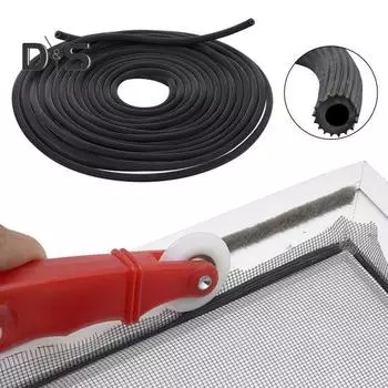 1 рулонный плоский экранный сплайн, простой в установке, прочный, стабильный, уплотнительная лента для оконного экрана, хозяйственные товары S