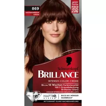 1 Schwarzkopf hair dye Brillance 869 Kastanienbraun