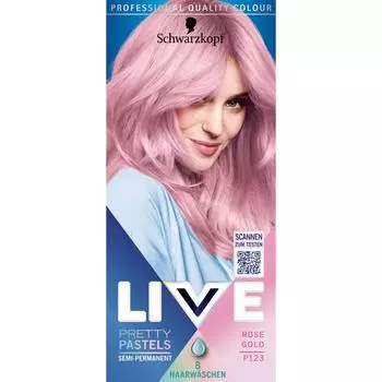 1 Schwarzkopf Hair Dye Live Intensive P123 Rose Gold