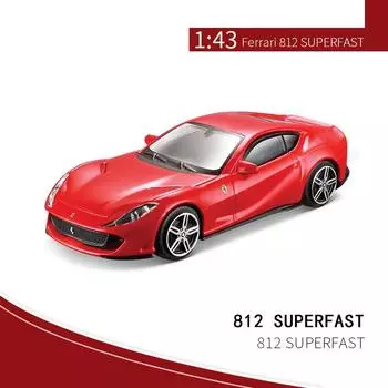 1:Серия Fala Signature в масштабе 43, сверхбыстрая литая под давлением модель автомобиля Rafa 812, модель автомобиля из сплава 1/43-10.71x4.63x2.82cm красный
