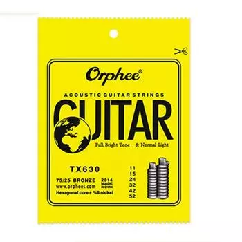 1 Set 010/011/012 Super Light Guitar Strings Orphee Acoustic Guitar Strings Musician