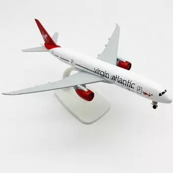 1 Set Alloy Metal Model Aircraft British Virgin Atlantic B787 Airlines 787 Diecast Airplane Toy For Boys 20Cm Model Plane