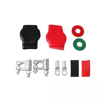 1 Set Battery Terminal Top Post Kit w/Heatshrink for Marine Car Boat RV Vehicles